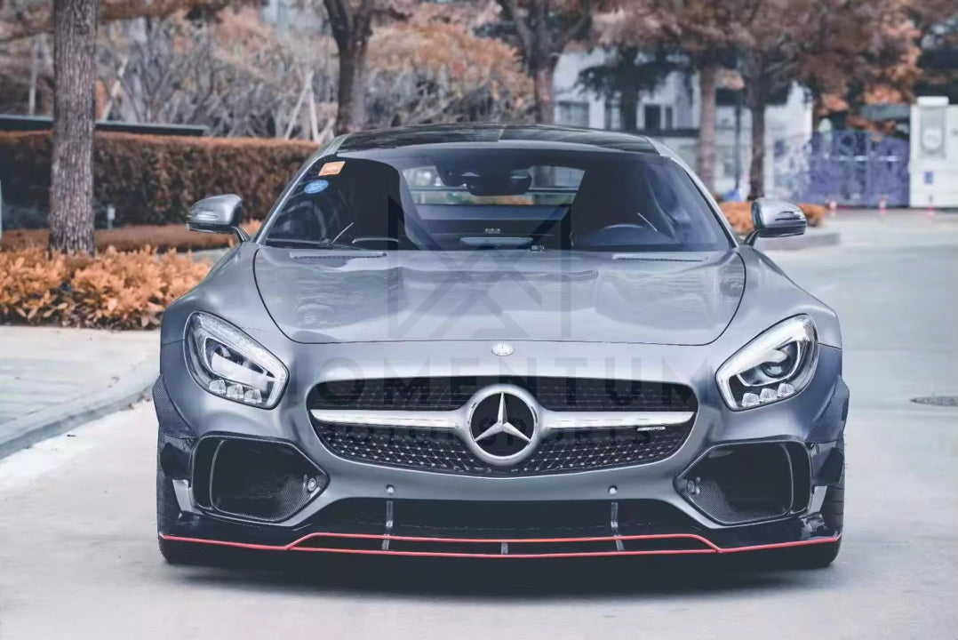 Carbon Fiber Front Lip – Mercedes-AMG GT / GTS (Aggressive Splitter Design)