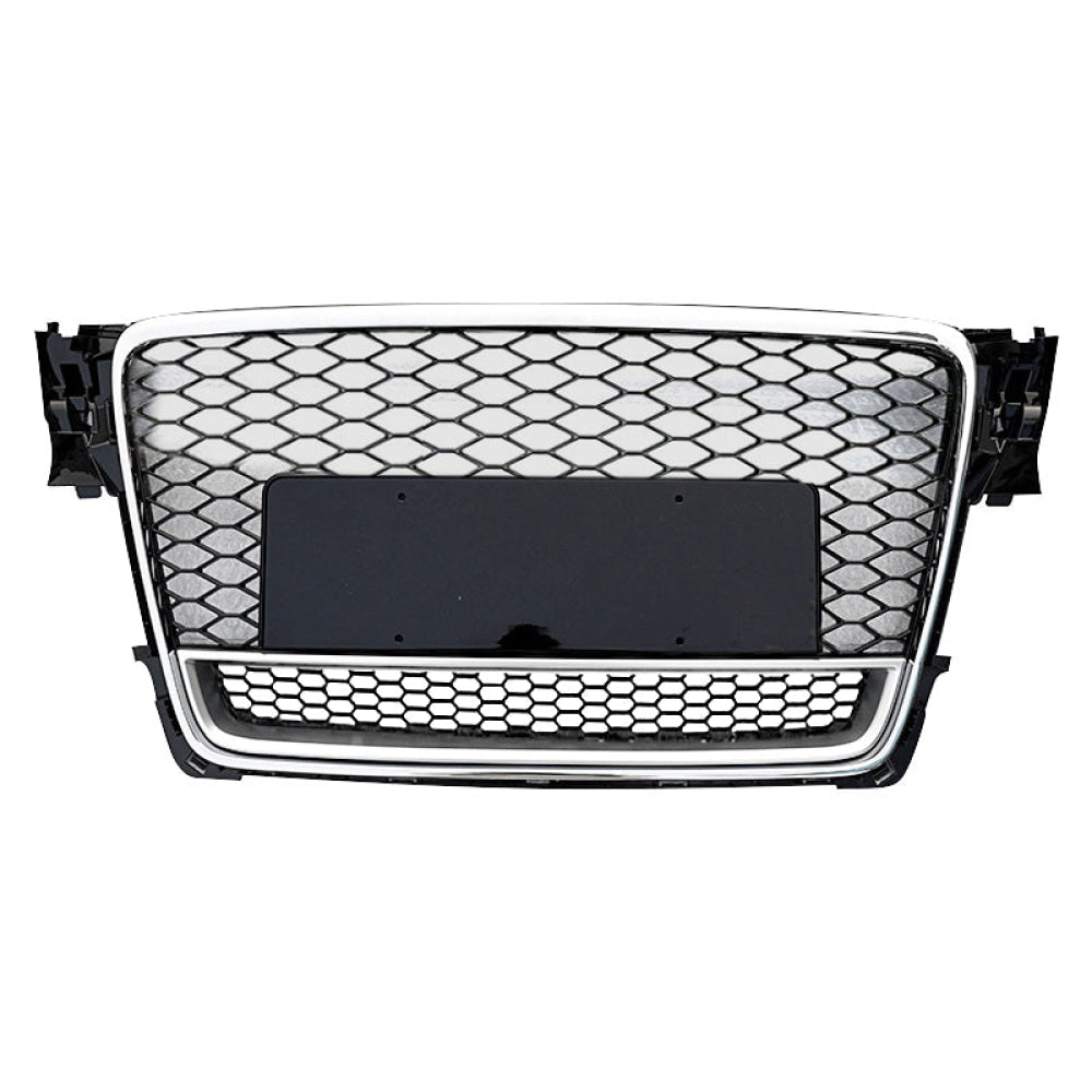 2009-2012 Audi RS4 Style Honeycomb Grille with Lower Mesh | B8 A4/S4