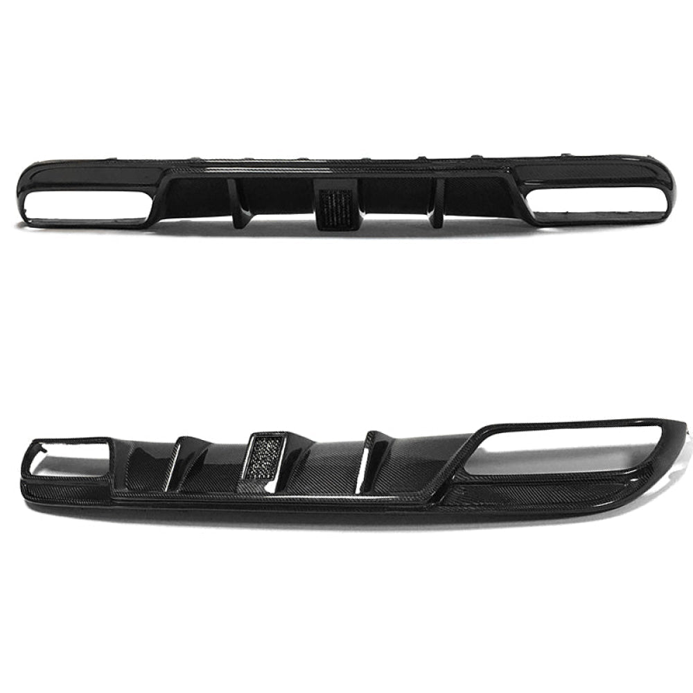 2015-2023 Mercedes-Benz C-Class/C63 AMG FD Style Carbon Fiber Rear Diffuser with Brake Light | W205 Sedan