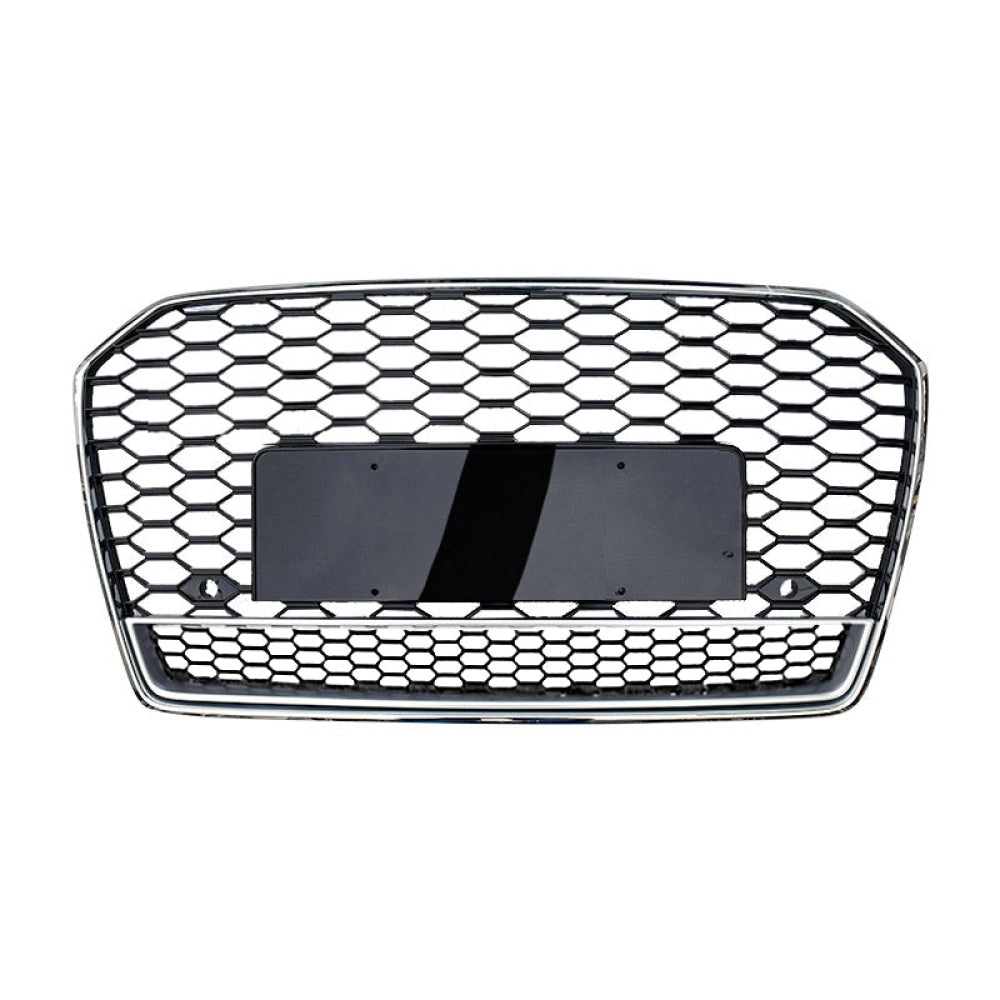 2016-2018 Audi RS6 Style Honeycomb Grille with Lower Mesh | C7.5 A6/S6