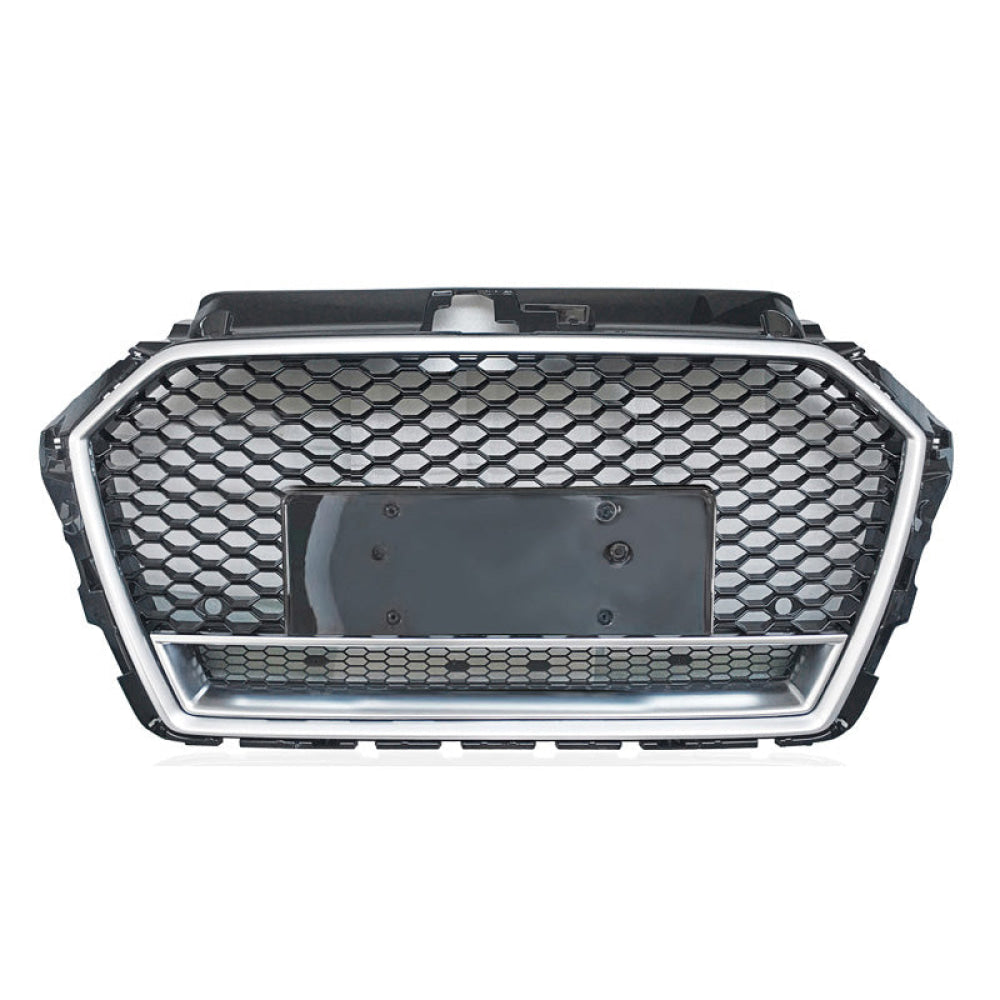 2017-2020 Audi RS3 Style Honeycomb Grille with Lower Mesh | 8V.5 A3/S3