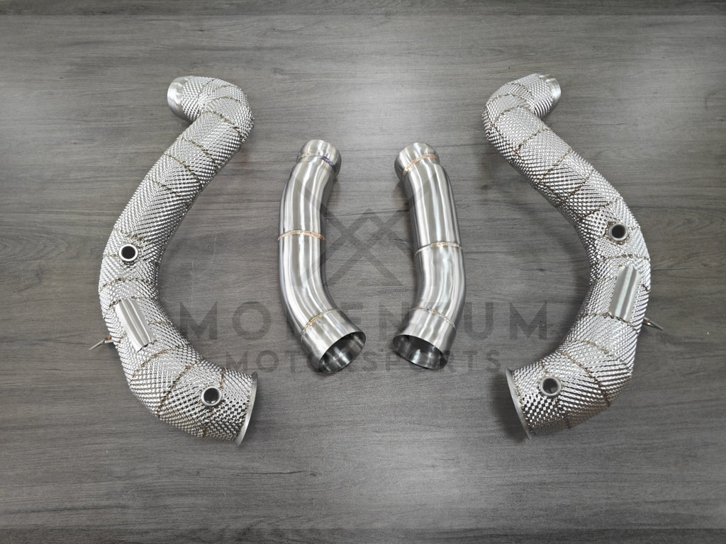 Mercedes S63 (M177) - Race Downpipes - view 2