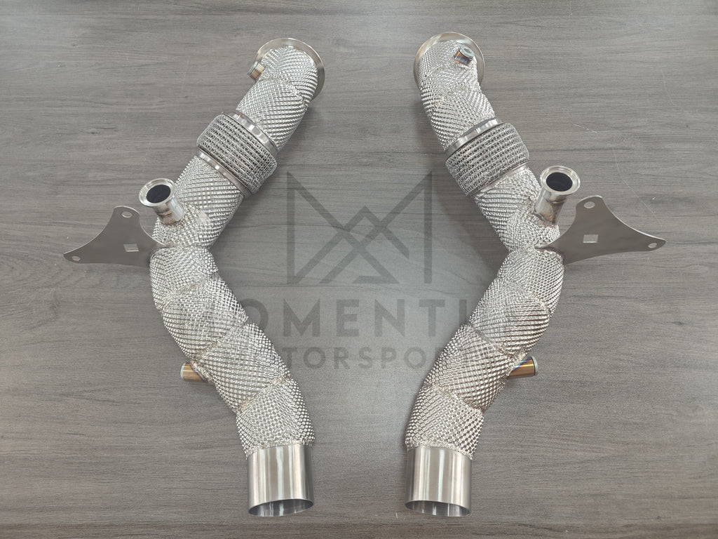 Ferrari F8 Race Downpipes - view 1
