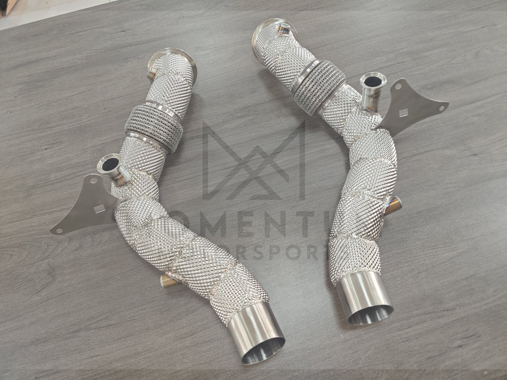 Ferrari F8 Race Downpipes - view 2
