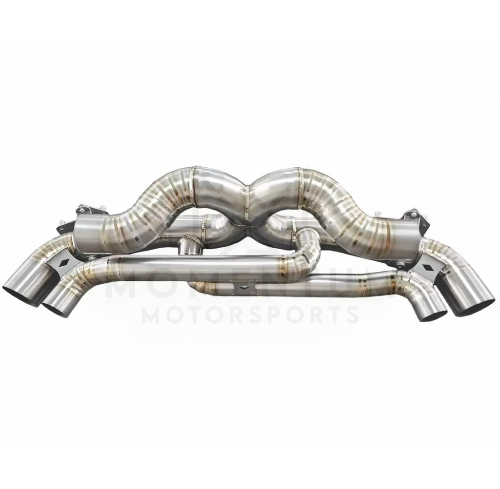 Porsche 992 Turbo / Turbo S Titanium Valved Exhaust System - view 1