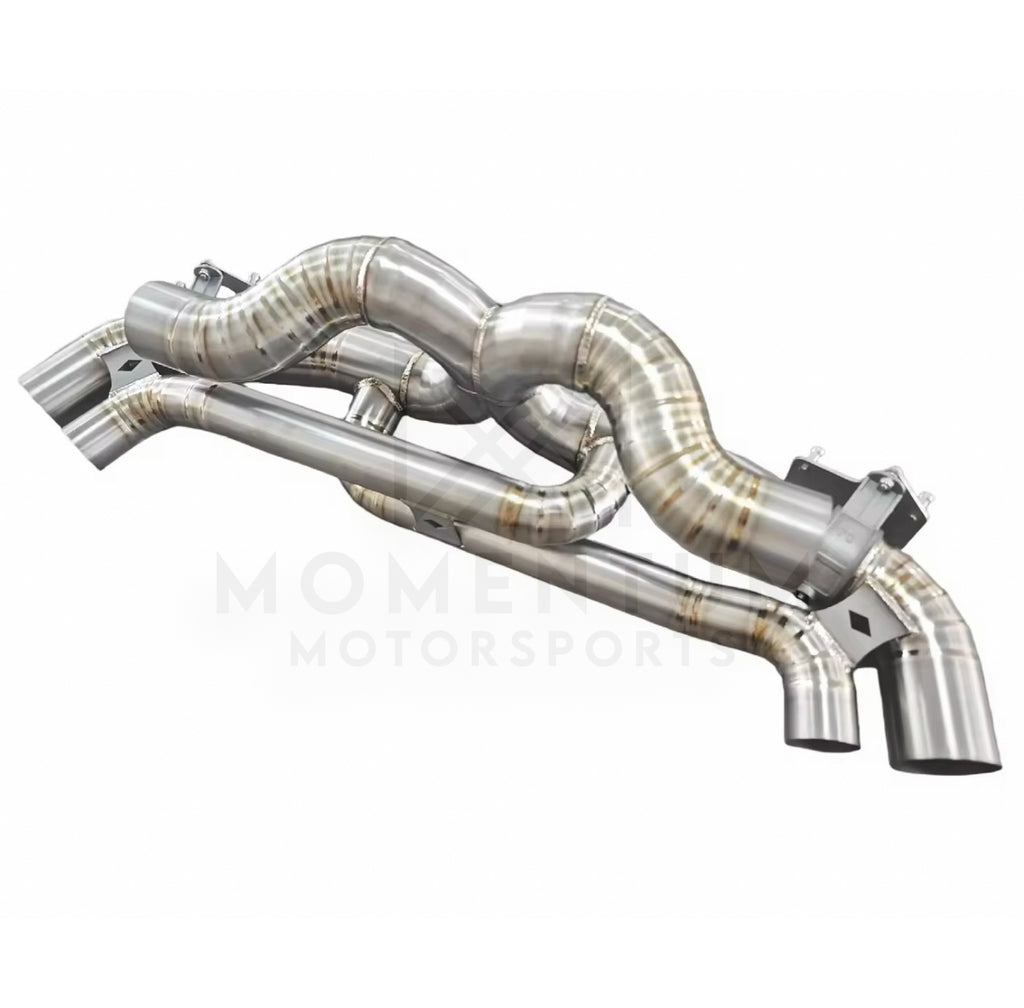 Porsche 992 Turbo / Turbo S Titanium Valved Exhaust System - view 3