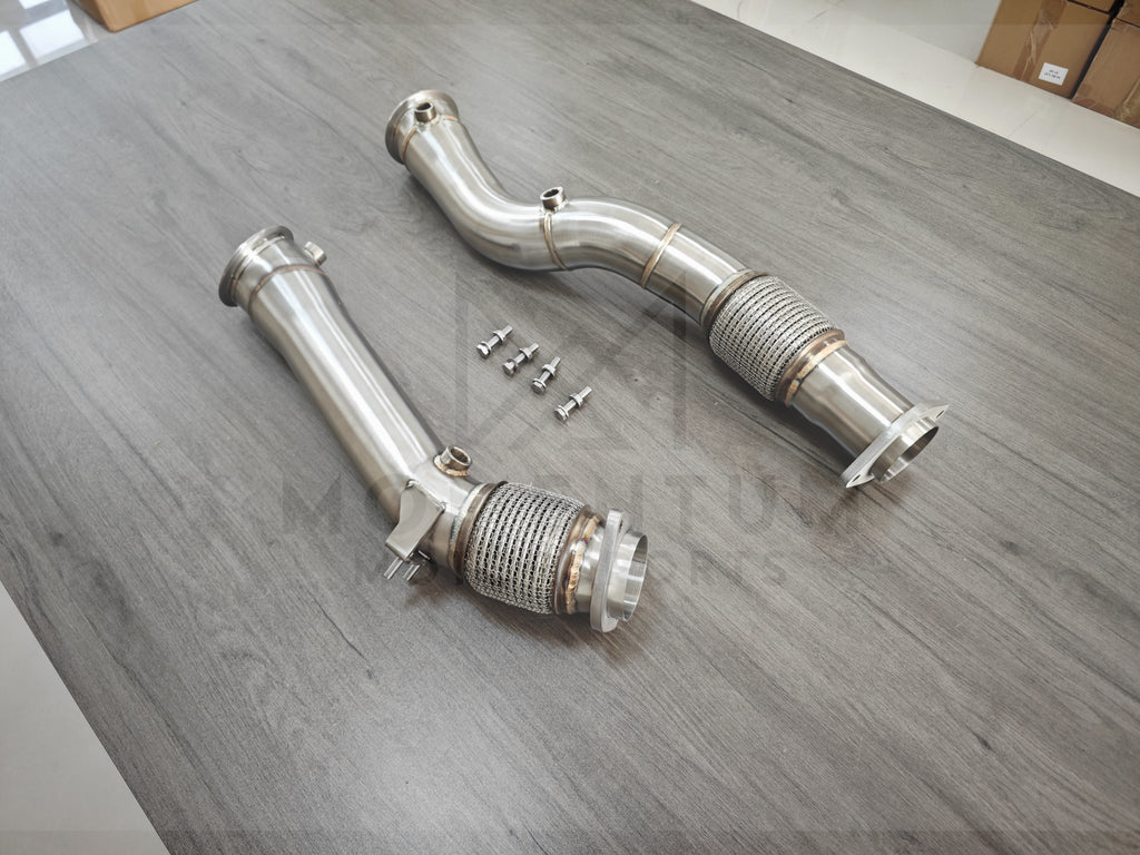 BMW X3M/X4M Race Downpipes - view 4