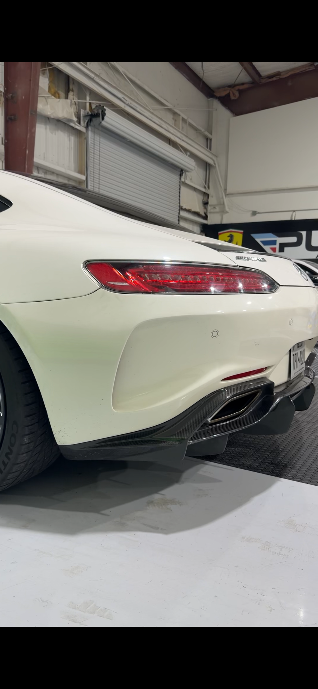 Mercedes AMG GT / GTS Dry Carbon Fiber Rear Diffuser - view 6