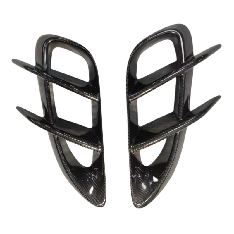 Porsche 718 Boxster Cayman Carbon Fiber Side Vent Trim